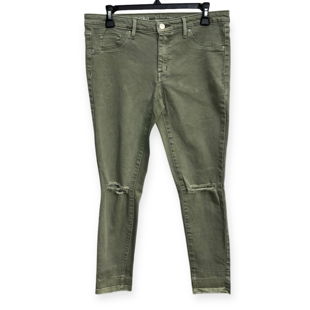 Massimo Olive Green Jeggings